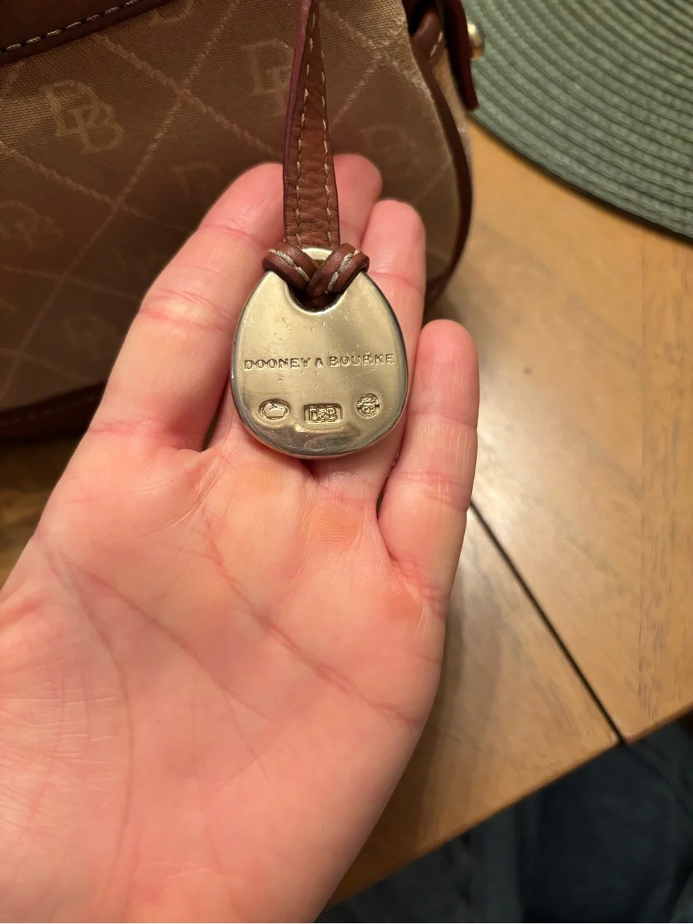 Dooney&Bourke Brown Monogram Shoulder Bag